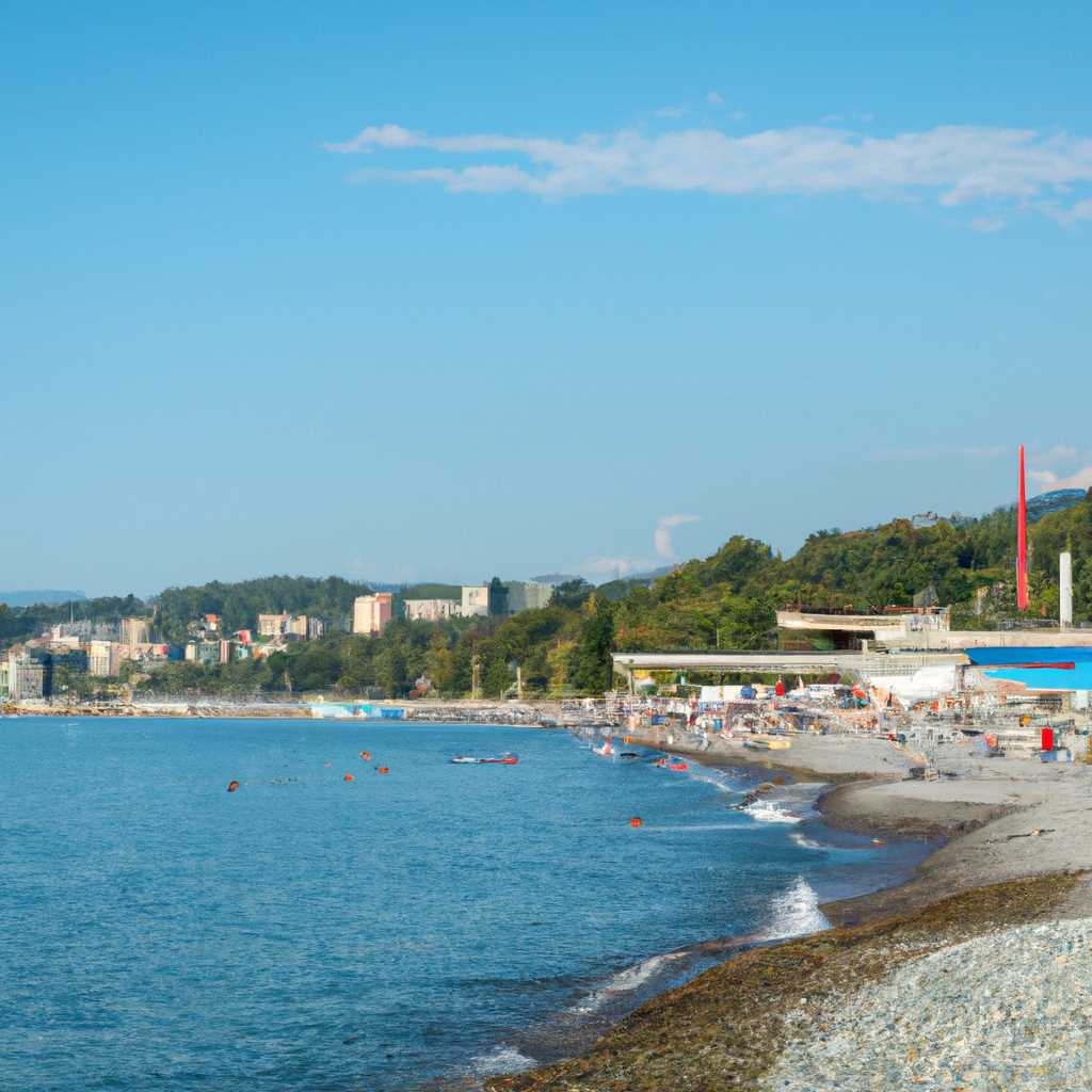 Пляжи в поселке Адлере